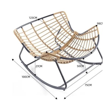 Ghế Thư Giãn Mây Đan Hiện Đại Cho Phòng Khách