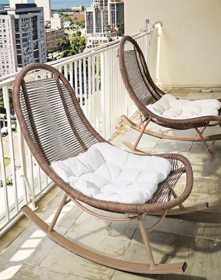 Ghế Thư Giãn Mây Nhựa Hiện Đại Cho Ban Công