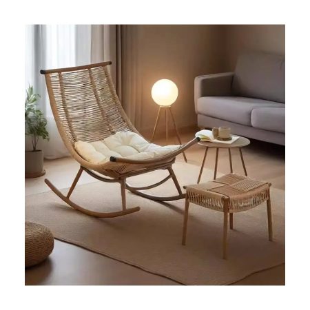 Ghế Thư Giãn Ngoài Trời Bằng Mây Nhựa Chất Liệu Vải