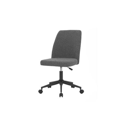 Ghế Văn Phòng Không Tay Bọc Vải Có Bánh Xe & Xoay