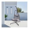 Ghế Xích Đu Mây Nhựa Chất Liệu Kim Loại Tiện Lợi Ghế Xích Đu Mây Nhựa Chất Liệu Kim Loại Tiện Lợi