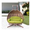 Ghế Xích Đu Mây Nhựa Hai Người Có Đế Chắc Chắn Ghế Xích Đu Mây Nhựa Hai Người Có Đế Chắc Chắn