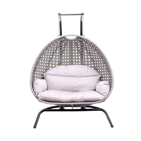 Ghế Xích Đu Mây Nhựa Hiện Đại 2 Chỗ Ngồi