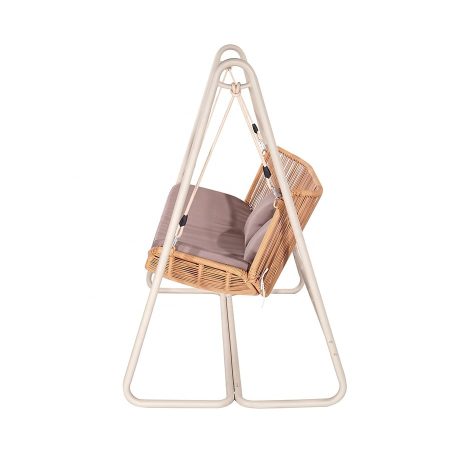 Ghế Xích Đu Mây Nhựa Hiện Đại Cho 2 Người Ngoài Trời