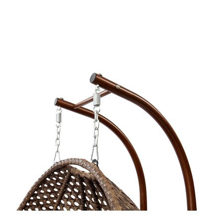 Ghế Xích Đu Mây Nhựa Ngoài Trời Hiện Đại Cho 2 Người