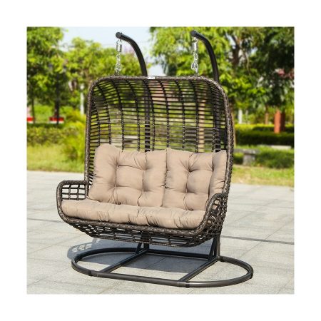 Ghế Xích Đu Ngoài Trời Bằng Kim Loại 2 Người