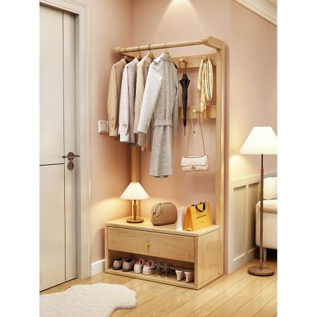 Giá Treo Quần Áo Gỗ Tự Nhiên Đa Năng Hiện Đại