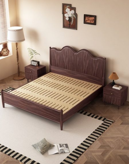 Giường Ngủ Gỗ Cao Su Chất Lượng Cao Có Ngăn Kéo