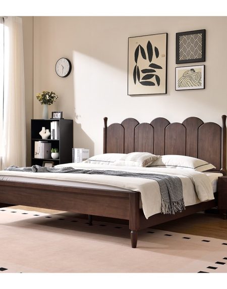 Giường Ngủ Gỗ Sồi Tự Nhiên Có Ngăn Kéo Cao Cấp