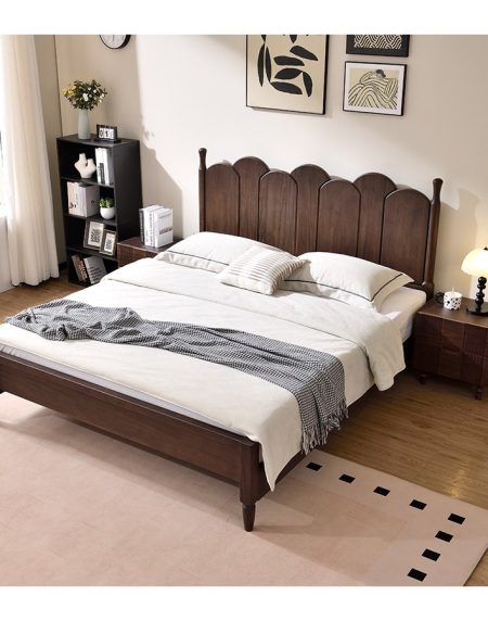 Giường Ngủ Gỗ Sồi Tự Nhiên Có Ngăn Kéo Cao Cấp