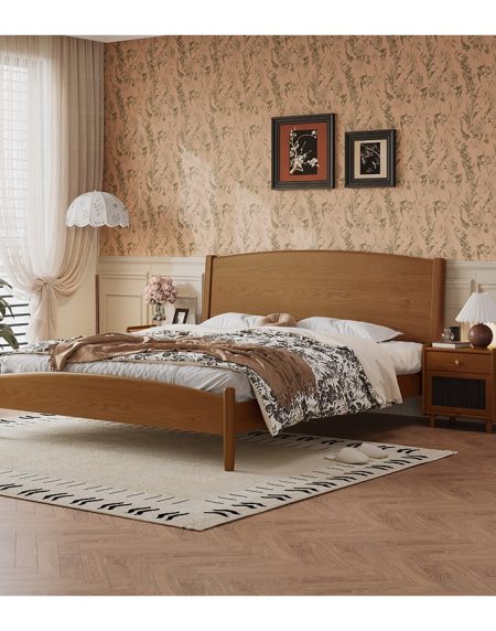 Giường Ngủ Gỗ Tự Nhiên Hiện Đại 1.8 Mét