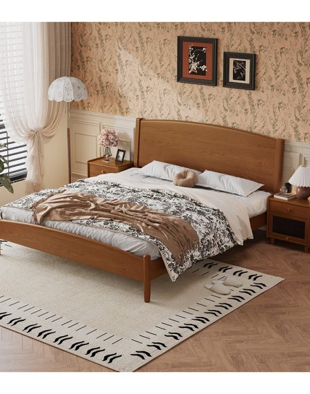 Giường Ngủ Gỗ Tự Nhiên Hiện Đại 1.8 Mét
