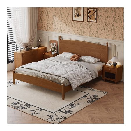Giường Ngủ Gỗ Tự Nhiên Thiết Kế Tối Giản Kích Thước King Size
