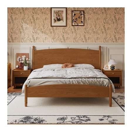 Giường Ngủ Gỗ Tự Nhiên Thiết Kế Tối Giản Kích Thước King Size