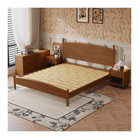 Giường Ngủ Gỗ Tự Nhiên Thiết Kế Tối Giản Kích Thước King Size