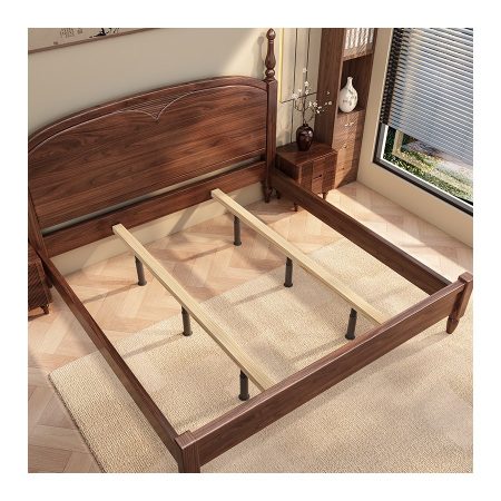 Giường Ngủ King Size Gỗ Cao Su Chất Lượng Cao Thiết Kế Tối Giản