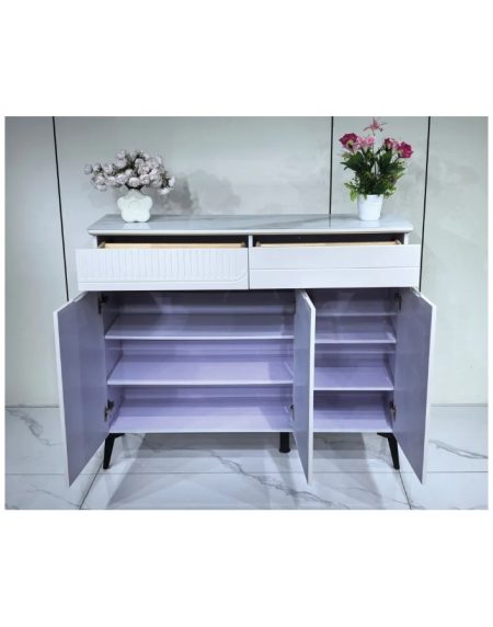 Kệ Giày Kính Hiện Đại 2 Tầng Sang Trọng