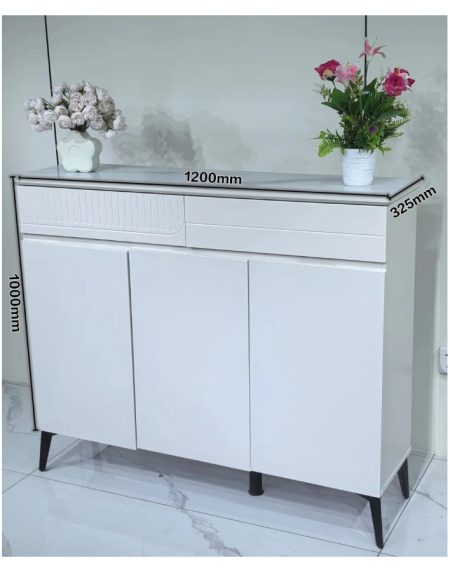 Kệ Giày Kính Hiện Đại 2 Tầng Sang Trọng