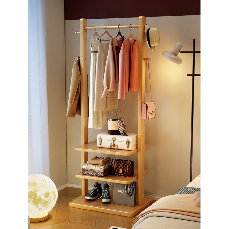Kệ Treo Quần Áo Gỗ 3 Tầng Tiết Kiệm Không Gian