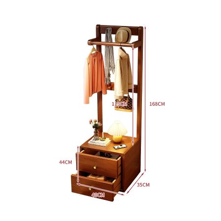 Kệ Treo Quần Áo Gỗ Tối Giản Đa Năng Tiết Kiệm Không Gian
