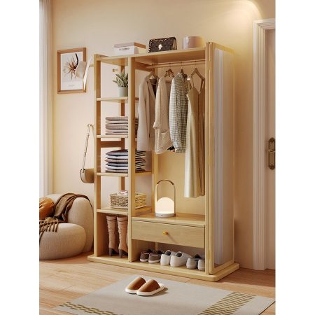 Kệ Treo Quần Áo Gỗ Tự Nhiên Đa Năng 5 Tầng