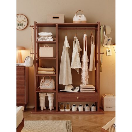 Kệ Treo Quần Áo Gỗ Tự Nhiên Đa Năng 8 Móc