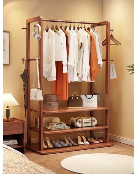 Kệ Treo Quần Áo Gỗ Tự Nhiên Thiết Kế Tối Giản