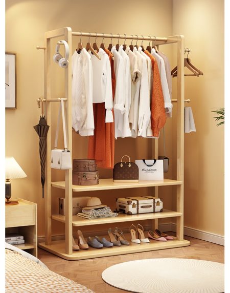 Kệ Treo Quần Áo Gỗ Tự Nhiên Thiết Kế Tối Giản