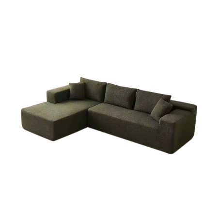 Sofa Giường Gấp Vải Lông Cừu Hiện Đại