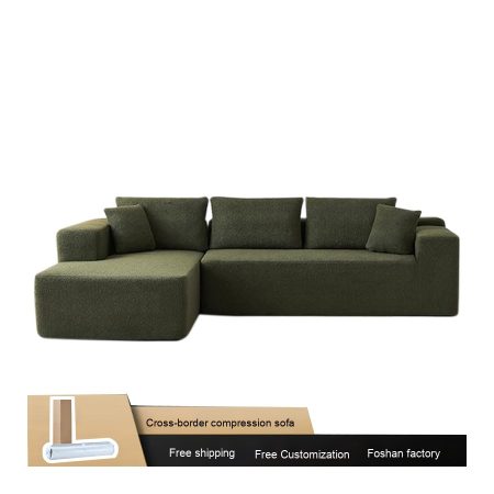 Sofa Giường Gấp Vải Lông Cừu Hiện Đại
