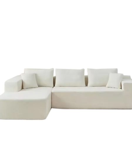 Sofa Giường Gấp Vải Lông Cừu Hiện Đại