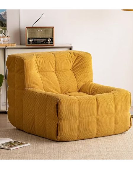 Sofa Giường Một Chỗ Vải Nén Hiện Đại Cho Phòng Khách