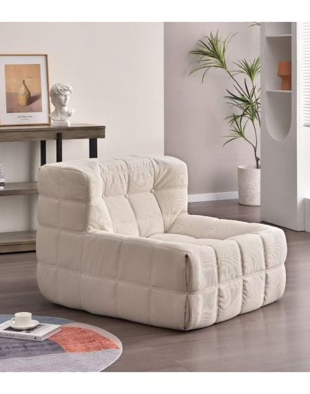 Sofa Giường Một Chỗ Vải Nén Hiện Đại Cho Phòng Khách