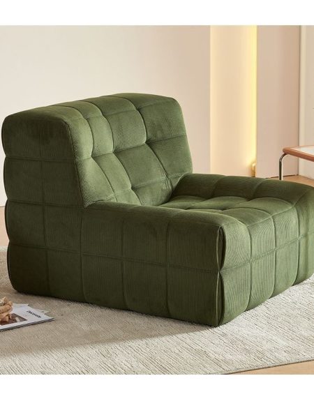 Sofa Giường Một Chỗ Vải Nén Hiện Đại Cho Phòng Khách