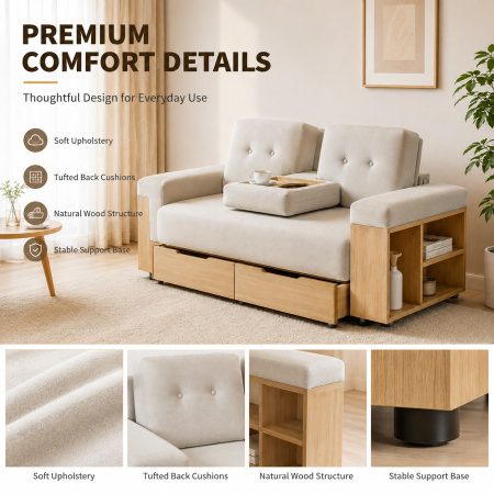 Sofa Giường Vải Nỉ Cao Cấp Đa Năng Tiết Kiệm Không Gian Sofa Giường Vải Nỉ Cao Cấp Đa Năng Tiết Kiệm Không Gian