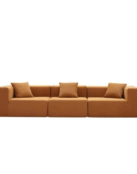 Sofa L Hình Vải Nỉ Đệm Xốp Cao Cấp Cho Phòng Khách