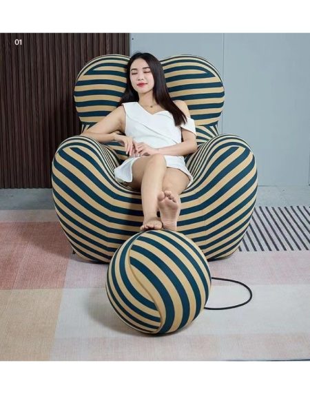 Sofa Thư Giãn Hiện Đại Bọc Vải Cho Phòng Khách Và Phòng Ngủ