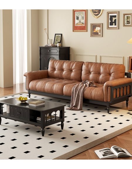 Sofa Văng Gỗ Tự Nhiên Hiện Đại Đơn Giản Cho Căn Hộ Nhỏ