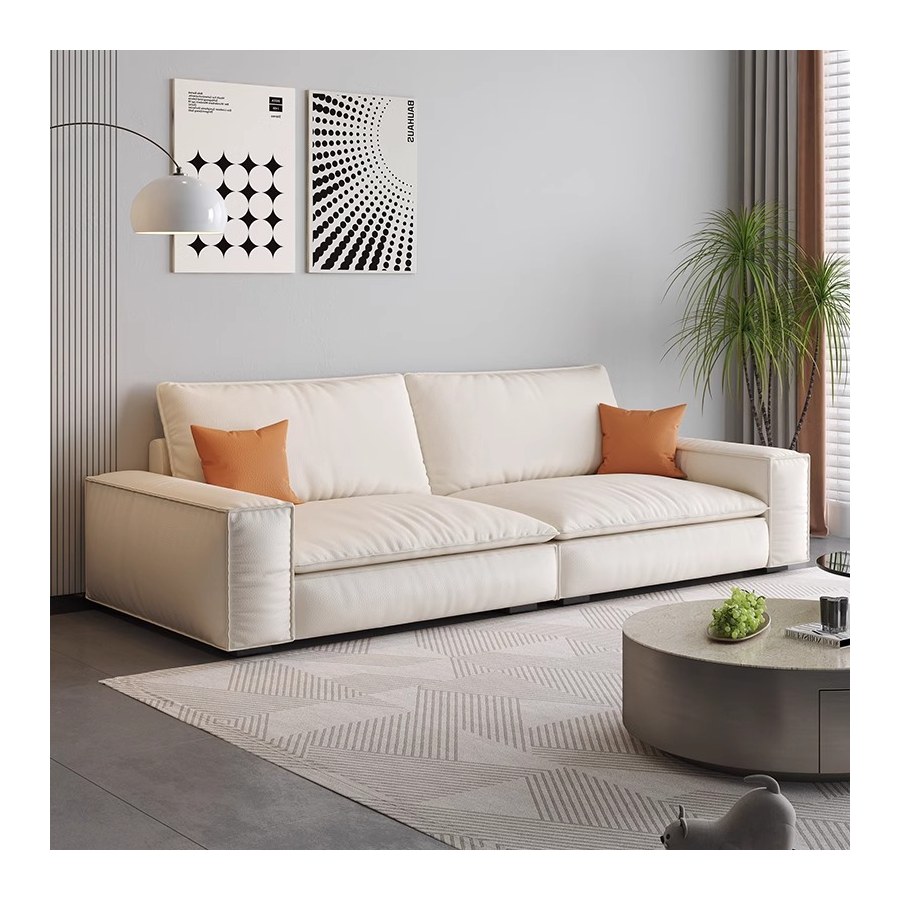 Sofa Văng Hiện Đại Vải Nhung Trắng Be 3 Chỗ Ngồi Sofa Văng Hiện Đại Vải Nhung Trắng Be 3 Chỗ Ngồi