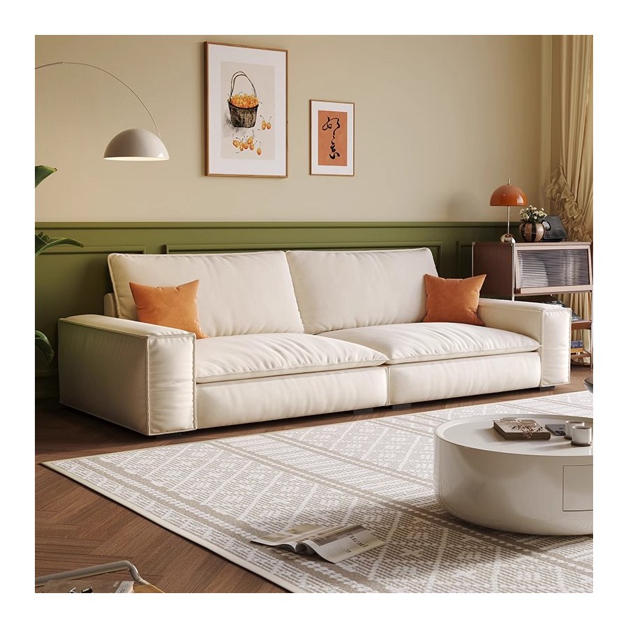 Sofa Văng Hiện Đại Vải Nhung Trắng Be 3 Chỗ Ngồi Sofa Văng Hiện Đại Vải Nhung Trắng Be 3 Chỗ Ngồi