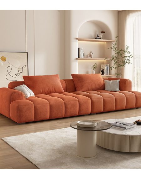 Sofa Văng Nhung Hiện Đại Ba Chỗ Ngồi Cao Cấp