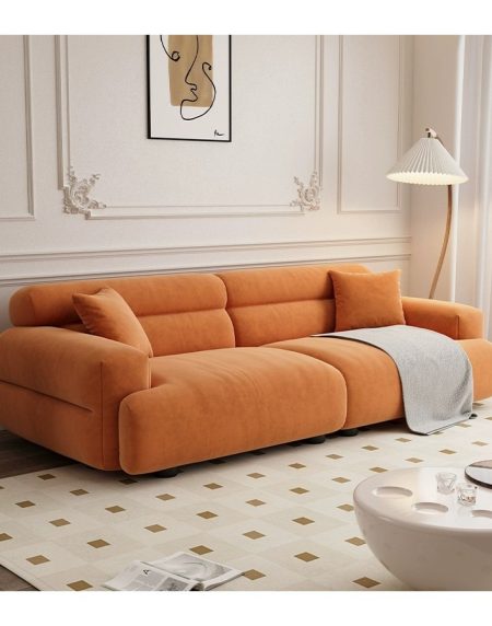 Sofa Văng Nhung Sang Trọng Mềm Mại Cho Phòng Khách