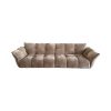 Sofa Văng Nhung Xanh 3 Chỗ Sang Trọng Đế Gỗ