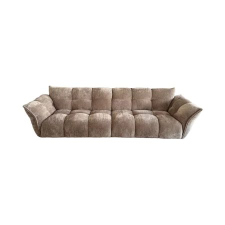 Sofa Văng Nhung Xanh 3 Chỗ Sang Trọng Đế Gỗ