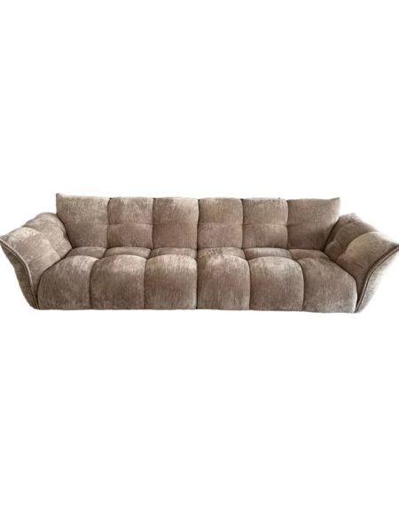 Sofa Văng Nhung Xanh 3 Chỗ Sang Trọng Đế Gỗ