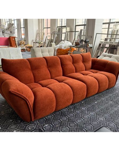Sofa Văng Nhung Xanh 3 Chỗ Sang Trọng Đế Gỗ