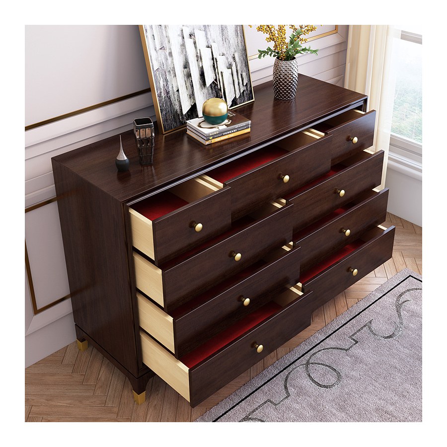 Tủ Đựng Đồ Gỗ Cherry 9 Ngăn Phong Cách Hiện Đại Tủ Đựng Đồ Gỗ Cherry 9 Ngăn Phong Cách Hiện Đại