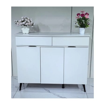 Tủ Giày Kính Hiện Đại 2 Tầng Để Phòng Khách