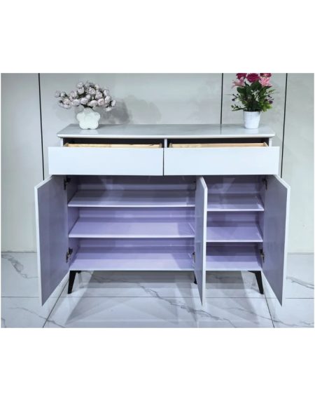 Tủ Giày Kính Hiện Đại 2 Tầng Để Phòng Khách