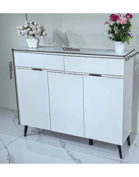 Tủ Giày Kính Hiện Đại 2 Tầng Để Phòng Khách